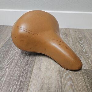 Troxel Vintage Saddle Bicycle Seat Moscow Tennessee USA Tan Kahki Beige